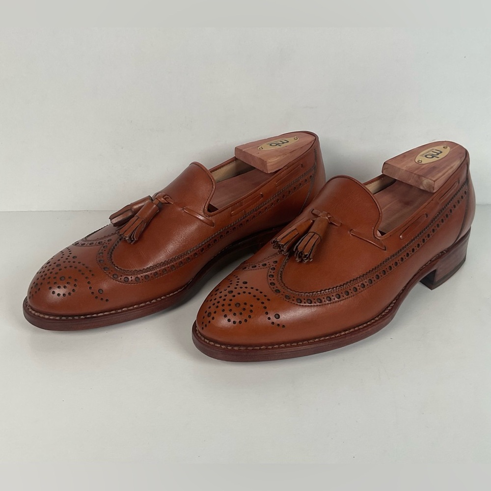 Vintage Christian Dior Tassel Loafers | Brogue Wingtip | 1980s | Men’s 8 D